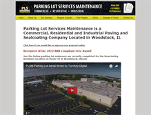 Tablet Screenshot of plsmaintenance.com
